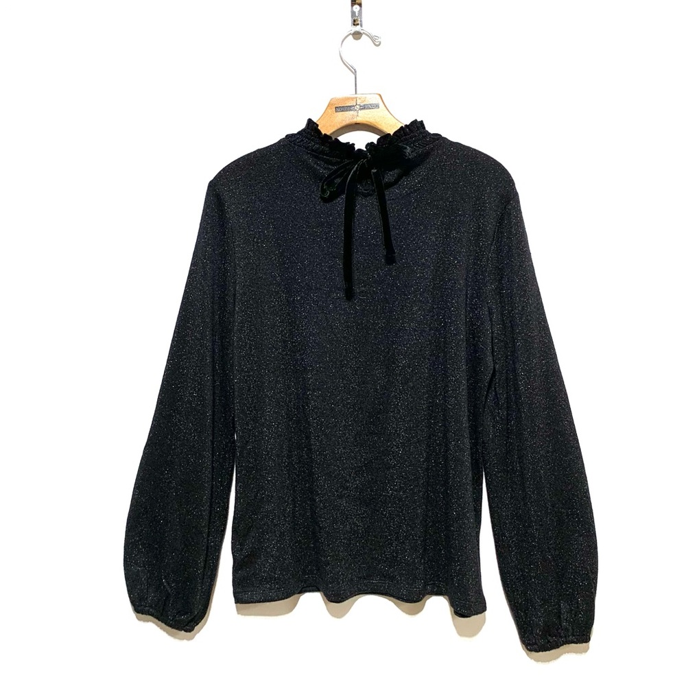 NWOT Talbots Women’s Shimmery Comfy Knit Classic Longsleeves Blouse Top Medium